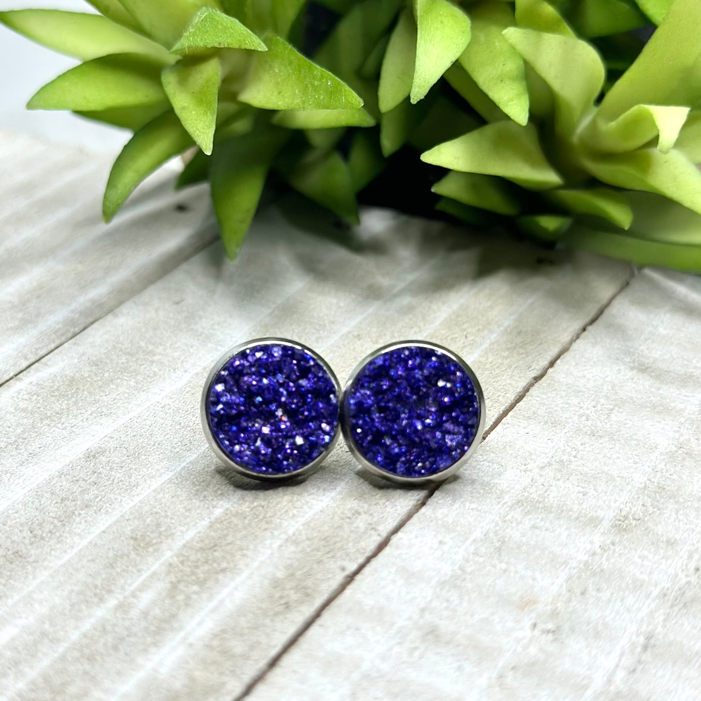 Deep Purple Studs
