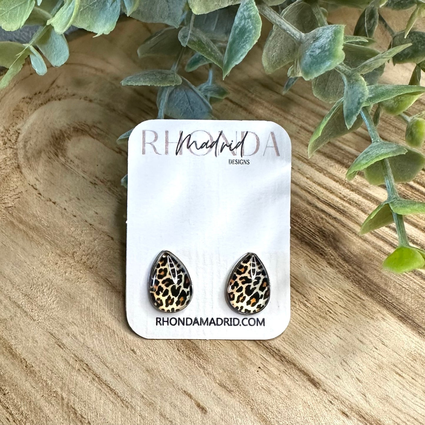Small Leopard TD Studs LS