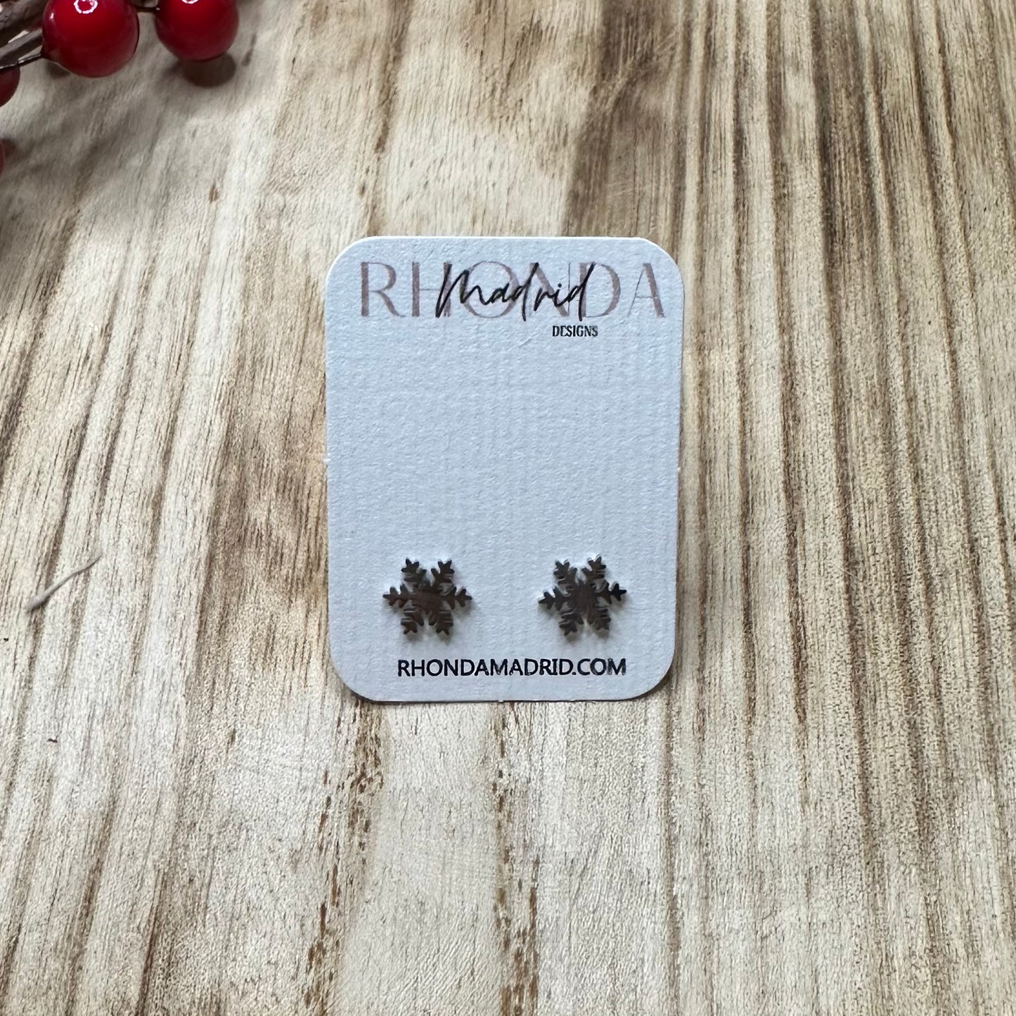 Mini Snowflakes Studs LS