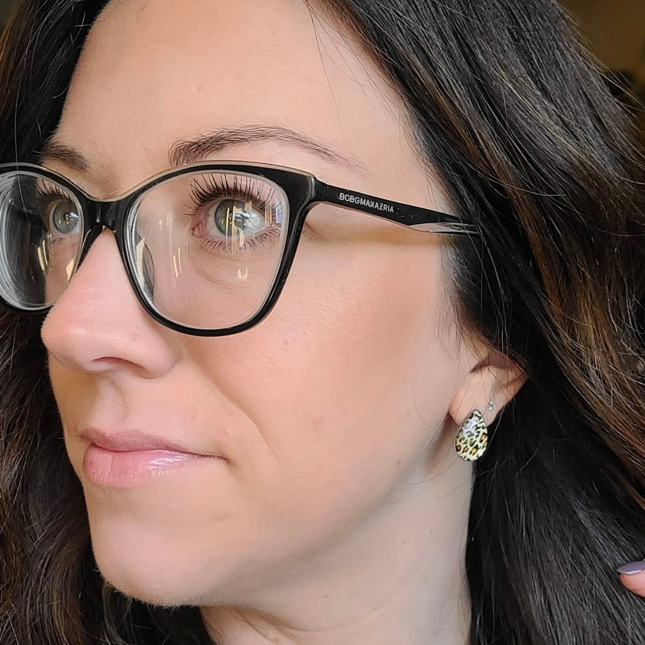 Tear Drop Leopard Earrings