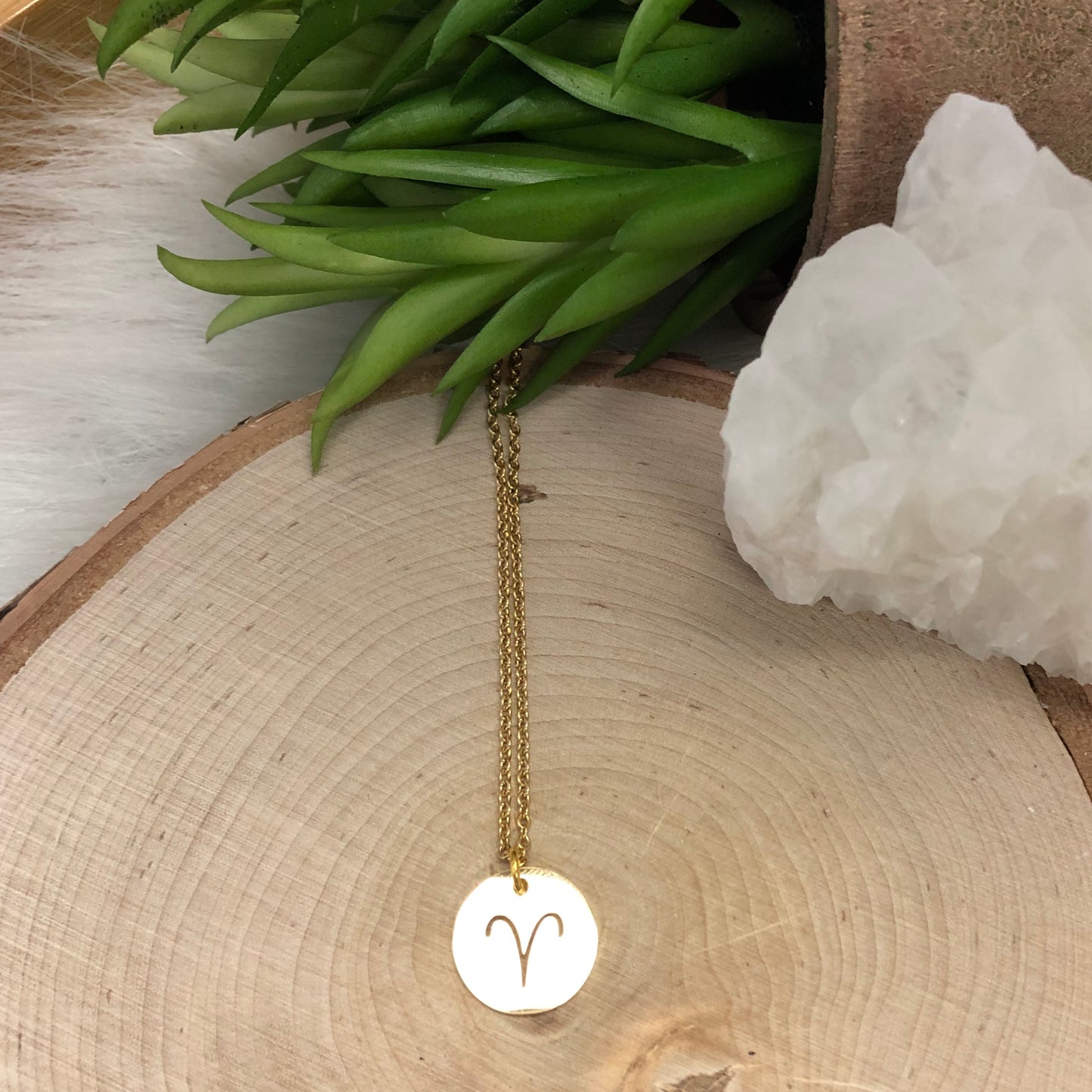 Gold Aries Necklace