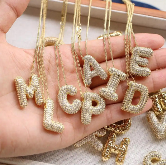 Bubble Letter Necklaces (PRE-ORDER)