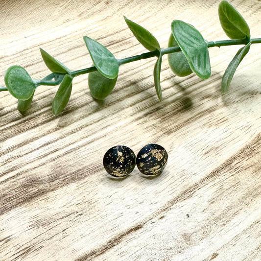 Black & Gold Studs