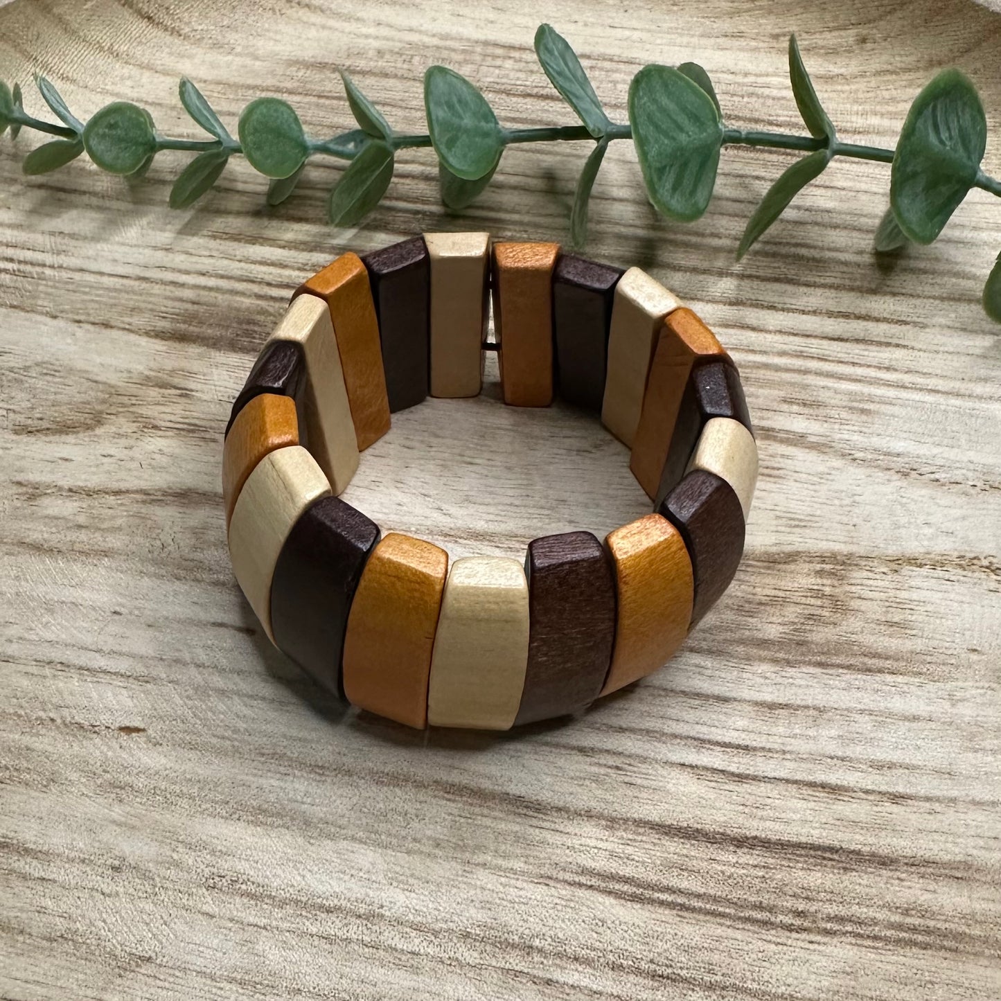 Stretchy Wood Bracelet