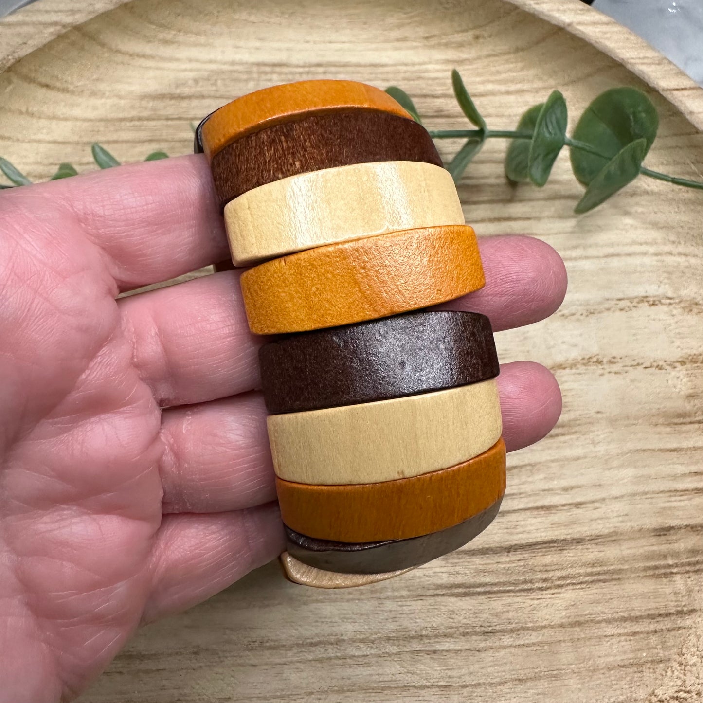 Stretchy Wood Bracelet