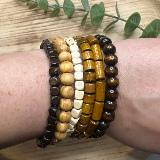 Wood Bracelet Stack