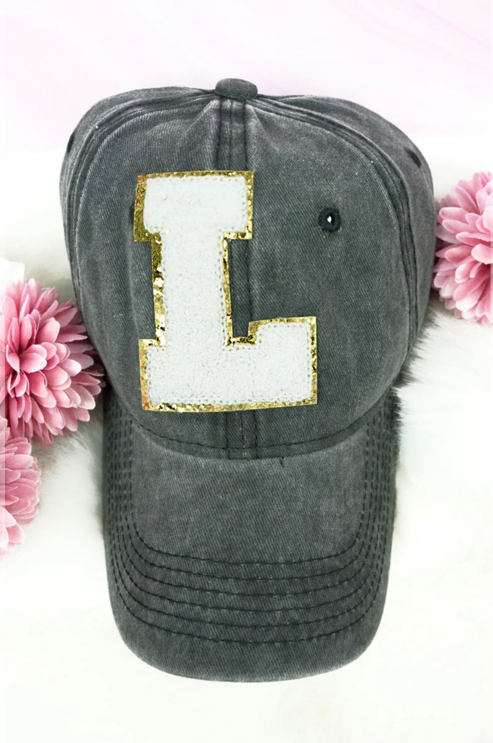 Chenille Initial Hat